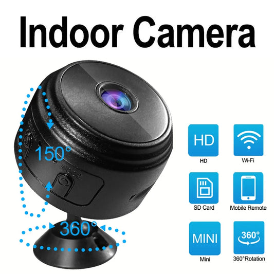 A9 WiFi Mini Camera, Wireless Video Recorder for Security & Smart Home.