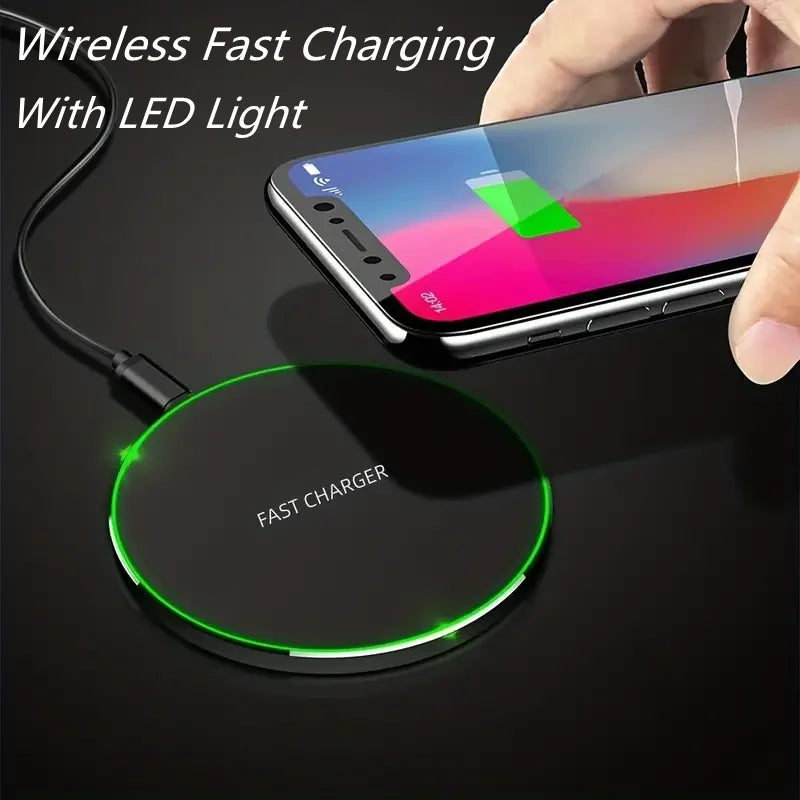 30W Wireless Charger for iPhone 15-12, Samsung, Xiaomi, Huawei. Fast Charging Pad.