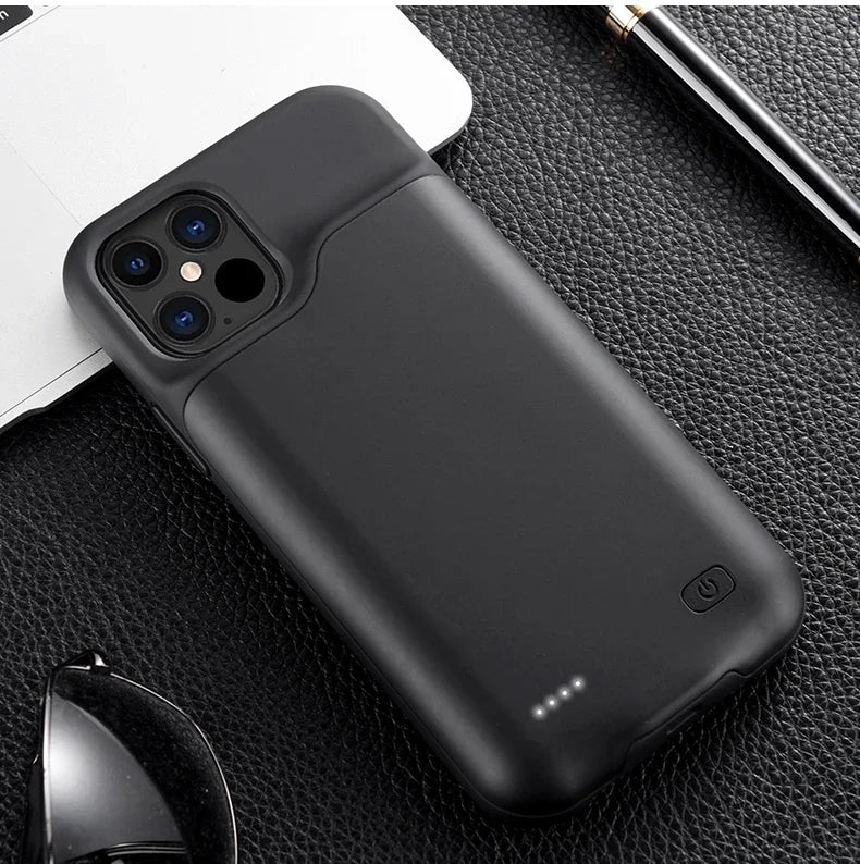 JayoWade 10000mAh Battery Case for iPhone 16-12, Pro Max, Plus, Mini, Power Bank.