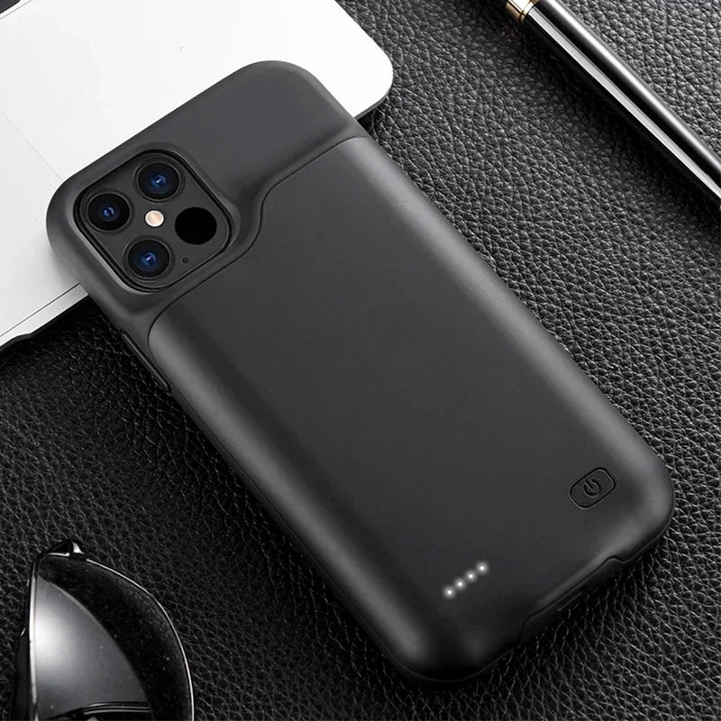 JayoWade 10000mAh Battery Case for iPhone 16-12, Pro Max, Plus, Mini, Power Bank.