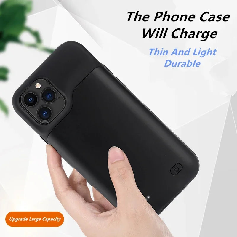 JayoWade 10000mAh Battery Case for iPhone 16-12, Pro Max, Plus, Mini, Power Bank.